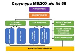 Структура управления МБДОУ д/с № 50